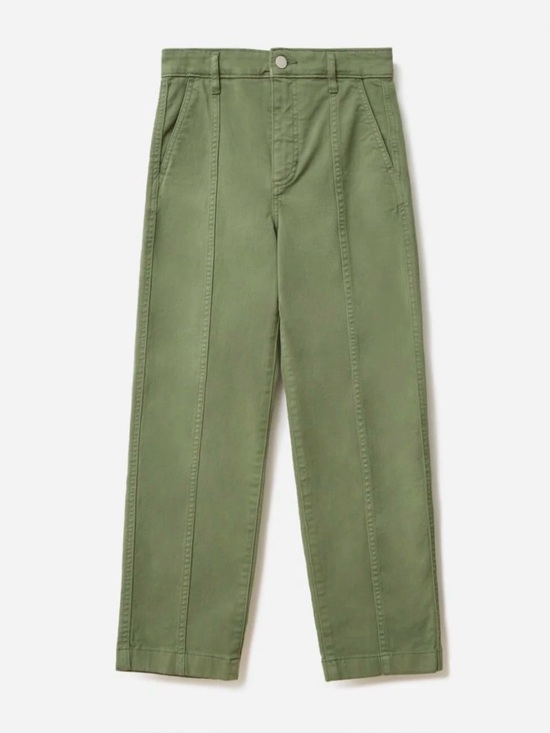 Everlane Pants - Everlane Seamed High Waist Cropped Pants Sz 8
